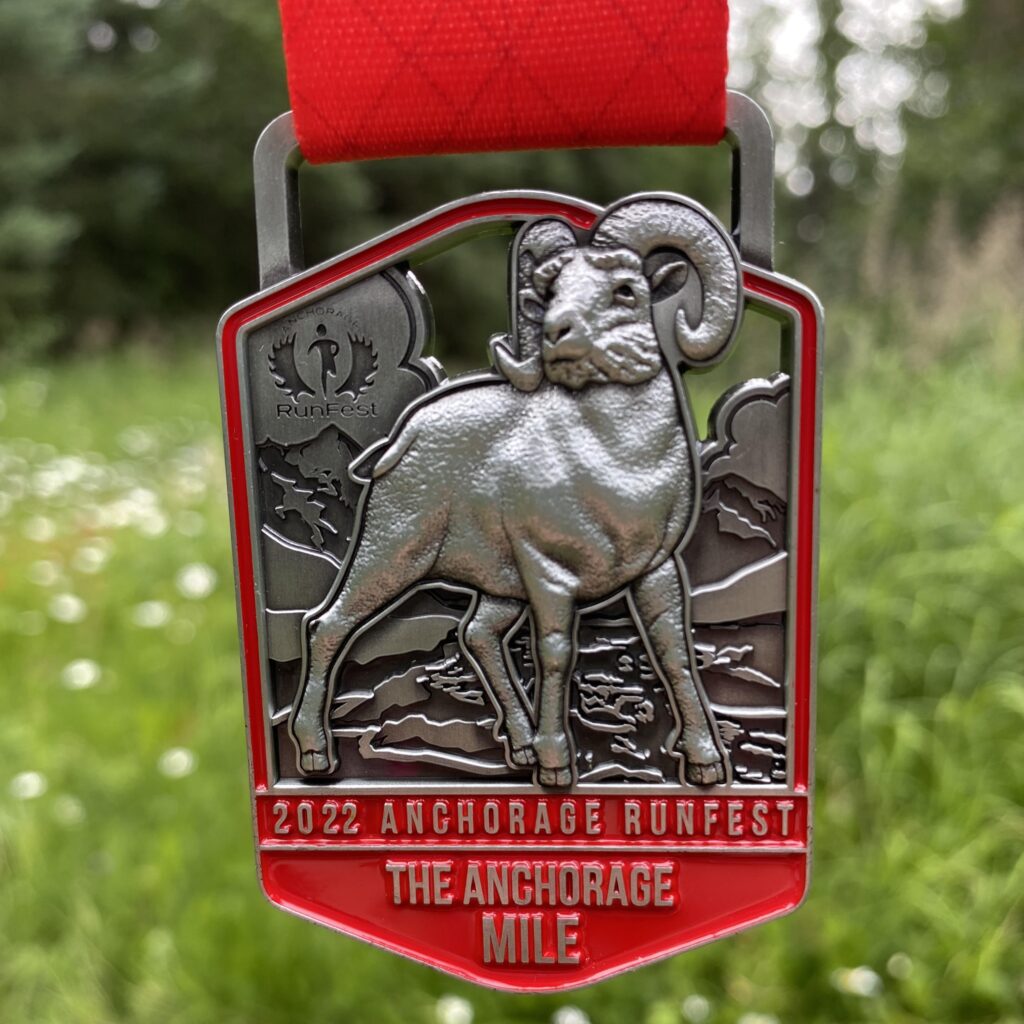 The Anchorage Mile 2022 Medal